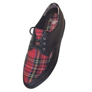 Doc Martens Derbys with Tartan Fabric